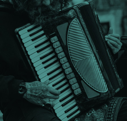 Blue Accordion